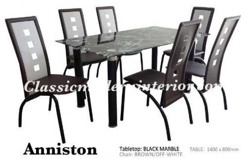 Anniston Dining Set (6-Seater) - CLASSIC & MODERN INTERIOR