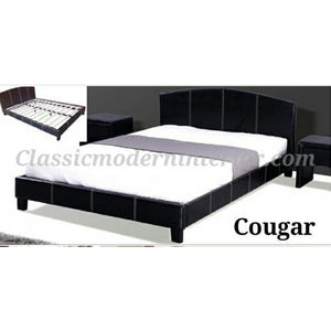 Cougar Leather Bed Frame - CLASSIC & MODERN INTERIOR