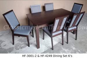 Hf 3001-2 Dining Set (6-Seater) - CLASSIC & MODERN INTERIOR