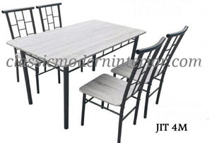 JIT 4M 4-Seater Dining Set - CLASSIC & MODERN INTERIOR