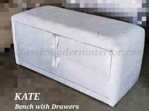 Kate Bench with Drawers - CLASSIC & MODERN INTERIOR