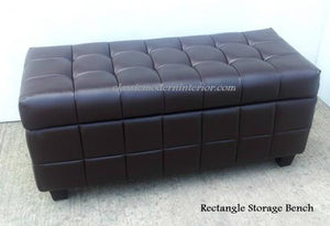 Rectangle Storage Bench - CLASSIC & MODERN INTERIOR