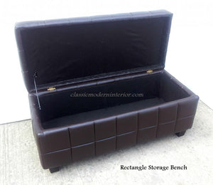 Rectangle Storage Bench - CLASSIC & MODERN INTERIOR