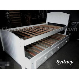 Sydney Trundle Bed White - CLASSIC & MODERN INTERIOR