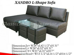 Xandro L-Shape Sofa - CLASSIC & MODERN INTERIOR